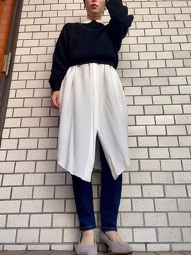 「VOYAGE（ボヤージュ）のアイテム」を使った、mifyさん（レディース・150cm）の秋コーディネート