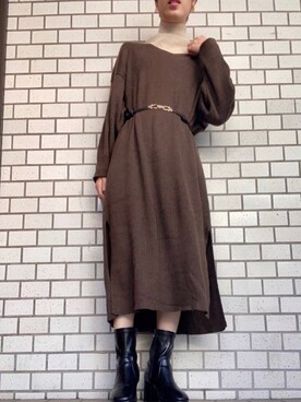 「VOYAGE（ボヤージュ）のアイテム」を使った、mifyさん（レディース・150cm）の秋コーディネート