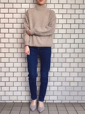 「VOYAGE（ボヤージュ）のアイテム」を使った、mifyさん（レディース・150cm）の冬コーディネート