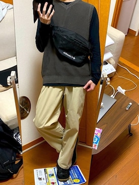 「URBAN RESEARCH（アーバンリサーチ）のアイテム（スニーカー）」を使った、フラペチーノさん（メンズ・163cm）の春コーディネート