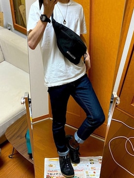 「URBAN RESEARCH（アーバンリサーチ）のアイテム（スニーカー）」を使った、フラペチーノさん（メンズ・163cm）の春コーディネート