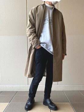 「Steven Alan（スティーブンアラン）のアイテム（スウェット）」を使った、フラペチーノさん（メンズ・163cm）の秋コーディネート