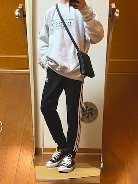 「Steven Alan（スティーブンアラン）のアイテム（スウェット）」を使った、フラペチーノさん（メンズ・163cm）の秋コーディネート