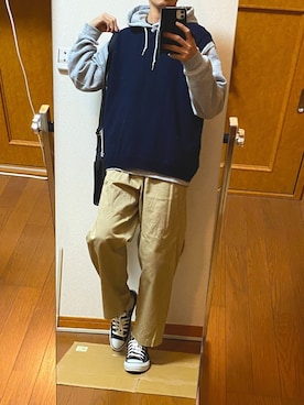 フラペチーノさん（メンズ・163cm）の冬コーディネート