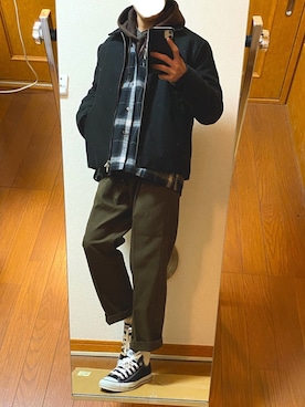 フラペチーノさん（メンズ・163cm）の冬コーディネート