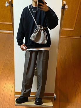 「CASPER JOHN AIVER（キャスパージョンアイバー）のアイテム（アクセサリー）」を使った、フラペチーノさん（メンズ・163cm）の春コーディネート