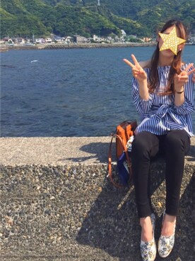 「アイテム（スリッポン、その他）」を使った、치에♡さん（レディース・159cm）の春コーディネート