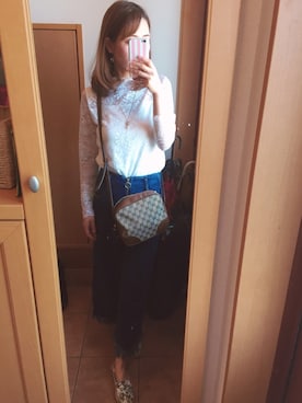 「chanel」｜「アイテム（スリッポン）」を使った、치에♡さん（レディース・159cm）の春コーディネート