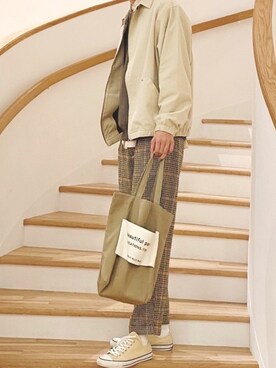 「Steven Alan」｜「アイテム（ブルゾン）」を使った、KENTAさん（メンズ・186cm）の冬コーディネート