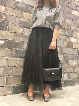 まつ子さん（レディース・157cm）の春コーディネート