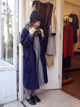 「スヌード」｜「アイテム（ワンピース/ドレス）」を使った、YARRA吉祥寺店さん（レディース・153cm）の冬コーディネート
