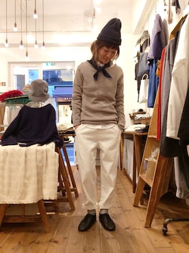 「YARRA（ヤラ）のアイテム」を使った、YARRA吉祥寺店さん（レディース・159cm）の冬コーディネート