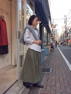 「YARRA（ヤラ）のアイテム」を使った、YARRA吉祥寺店さん（レディース・159cm）の春コーディネート