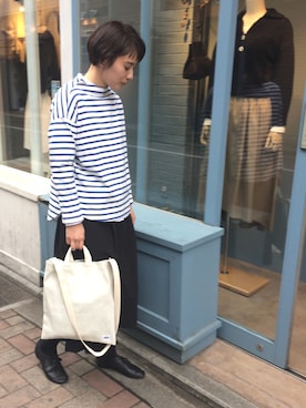 「YARRA（ヤラ）のアイテム」を使った、YARRA吉祥寺店さん（レディース・158cm）の春コーディネート