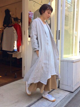 「YARRA（ヤラ）のアイテム」を使った、YARRA吉祥寺店さん（レディース・158cm）の春コーディネート
