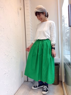 「YARRA（ヤラ）のアイテム」を使った、YARRA吉祥寺店さん（レディース・159cm）の春コーディネート