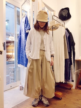 「YARRA（ヤラ）のアイテム」を使った、YARRA吉祥寺店さん（レディース・159cm）の春コーディネート