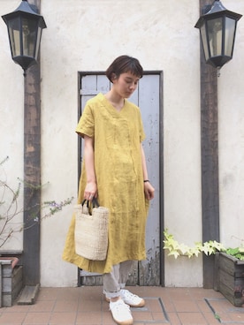 「YARRA（ヤラ）のアイテム」を使った、YARRA吉祥寺店さん（レディース・158cm）の春コーディネート