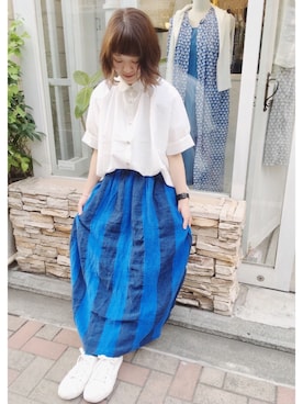 「YARRA（ヤラ）のアイテム」を使った、YARRA吉祥寺店さん（レディース・158cm）の春コーディネート