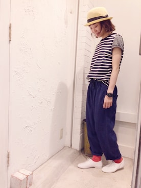 「YARRA（ヤラ）のアイテム」を使った、YARRA吉祥寺店さん（レディース・159cm）の春コーディネート