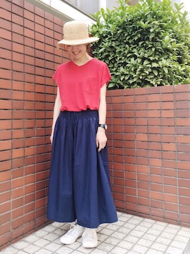 「YARRA（ヤラ）のアイテム」を使った、YARRA吉祥寺店さん（レディース・159cm）の春コーディネート