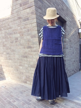 「YARRA（ヤラ）のアイテム」を使った、YARRA吉祥寺店さん（レディース・159cm）の夏コーディネート