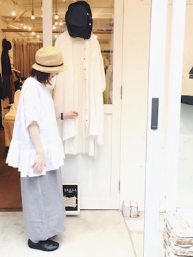 「YARRA（ヤラ）のアイテム」を使った、YARRA吉祥寺店さん（レディース・153cm）の夏コーディネート