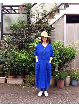 「YARRA（ヤラ）のアイテム」を使った、YARRA吉祥寺店さん（レディース・159cm）の夏コーディネート