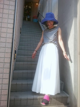 「YARRA（ヤラ）のアイテム」を使った、YARRA吉祥寺店さん（レディース・158cm）の夏コーディネート