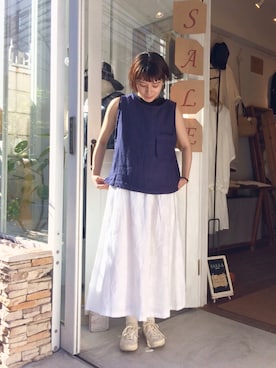 「YARRA（ヤラ）のアイテム」を使った、YARRA吉祥寺店さん（レディース・159cm）の夏コーディネート