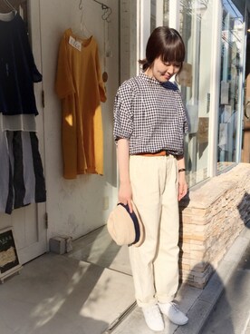 「YARRA（ヤラ）のアイテム」を使った、YARRA吉祥寺店さん（レディース・153cm）の夏コーディネート