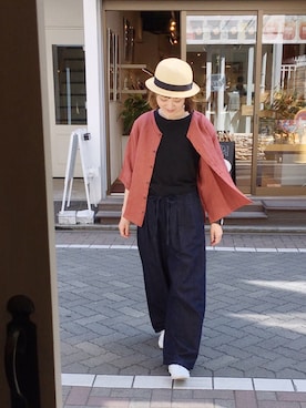「YARRA（ヤラ）のアイテム」を使った、YARRA吉祥寺店さん（レディース・159cm）の夏コーディネート