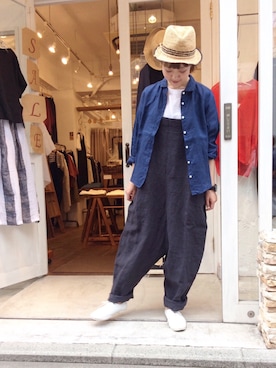 「YARRA（ヤラ）のアイテム」を使った、YARRA吉祥寺店さん（レディース・159cm）の夏コーディネート