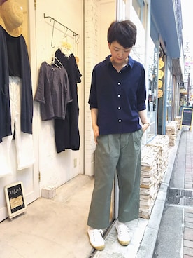 「YARRA（ヤラ）のアイテム」を使った、YARRA吉祥寺店さん（レディース・170cm）の夏コーディネート