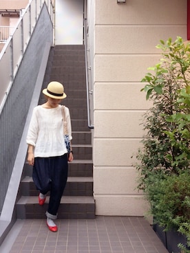 「YARRA（ヤラ）のアイテム」を使った、YARRA吉祥寺店さん（レディース・159cm）の夏コーディネート