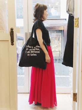 「YARRA（ヤラ）のアイテム」を使った、YARRA吉祥寺店さん（レディース・153cm）の夏コーディネート