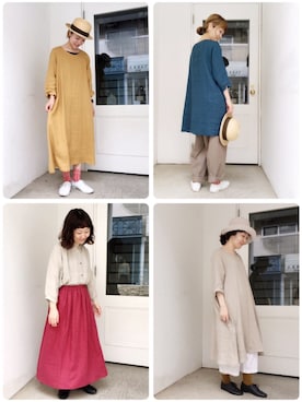 「YARRA（ヤラ）のアイテム」を使った、YARRA吉祥寺店さん（レディース・159cm）の夏コーディネート