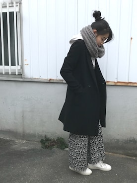 「さむい！」｜ökaさん（レディース・160cm）の冬コーディネート