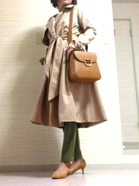 「BELLMER（ベルメール）のアイテム」を使った、tomoさん（レディース・155cm）の秋コーディネート