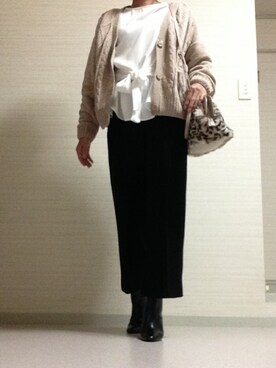 「STYLE DELI（スタイルデリ）のアイテム（パンツ）」を使った、tomoさん（レディース・154cm）の秋コーディネート