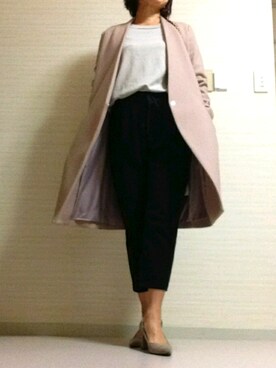 「STYLE DELI（スタイルデリ）のアイテム（パンツ）」を使った、tomoさん（レディース・155cm）の冬コーディネート