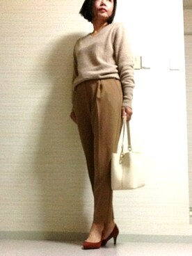 「BACCA（バッカ）のアイテム（その他アウター）」を使った、tomoさん（レディース・155cm）の冬コーディネート