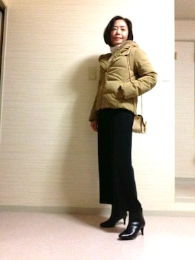 「STYLE DELI（スタイルデリ）のアイテム（パンツ）」を使った、tomoさん（レディース・155cm）の冬コーディネート