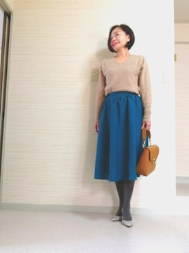 「BELLMER（ベルメール）のアイテム」を使った、tomoさん（レディース・155cm）の春コーディネート