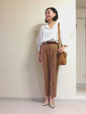 「BELLMER（ベルメール）のアイテム」を使った、tomoさん（レディース・155cm）の春コーディネート