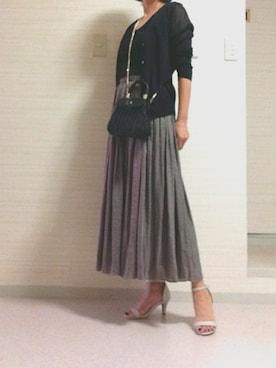 「STYLE DELI（スタイルデリ）のアイテム（スカート）」を使った、tomoさん（レディース・155cm）の夏コーディネート