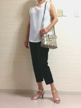 「STYLE DELI（スタイルデリ）のアイテム（パンツ）」を使った、tomoさん（レディース・155cm）の夏コーディネート