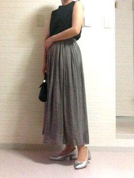 「STYLE DELI（スタイルデリ）のアイテム（スカート）」を使った、tomoさん（レディース・155cm）の夏コーディネート