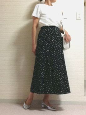「STYLE DELI（スタイルデリ）のアイテム（スカート）」を使った、tomoさん（レディース・155cm）の夏コーディネート