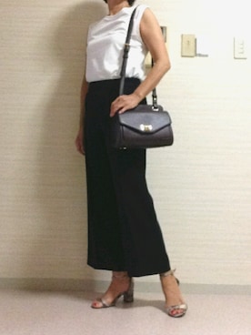 「STYLE DELI（スタイルデリ）のアイテム（パンツ）」を使った、tomoさん（レディース・155cm）の夏コーディネート